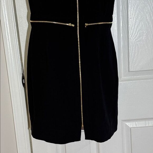 NWT Sandro Paris Roucoule Exposed Zipper Flutter Sleeve Dress size 2 - Picture 4 of 15